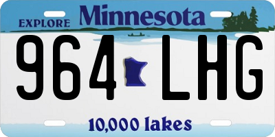 MN license plate 964LHG