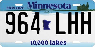 MN license plate 964LHH
