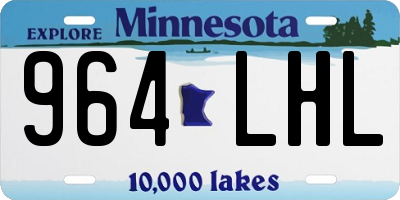 MN license plate 964LHL