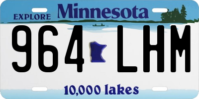 MN license plate 964LHM
