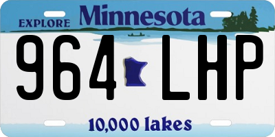 MN license plate 964LHP