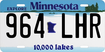 MN license plate 964LHR