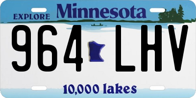 MN license plate 964LHV