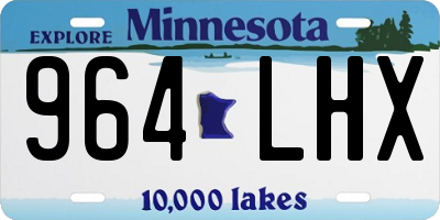MN license plate 964LHX