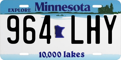 MN license plate 964LHY