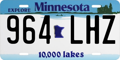 MN license plate 964LHZ