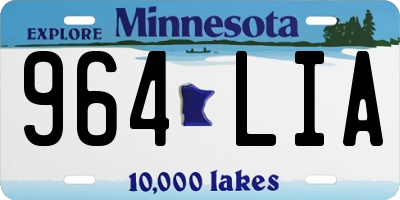 MN license plate 964LIA