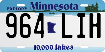 MN license plate 964LIH