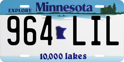 MN license plate 964LIL