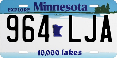 MN license plate 964LJA