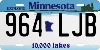 MN license plate 964LJB