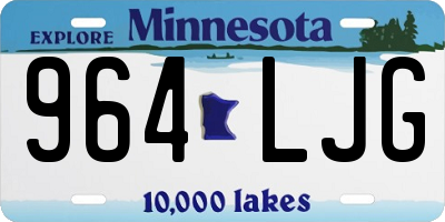 MN license plate 964LJG