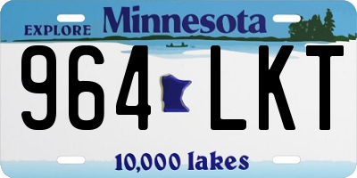 MN license plate 964LKT