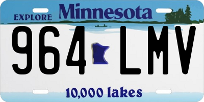 MN license plate 964LMV