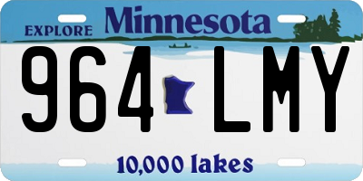 MN license plate 964LMY
