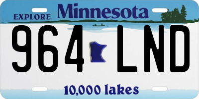 MN license plate 964LND