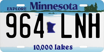 MN license plate 964LNH