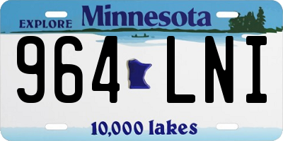 MN license plate 964LNI