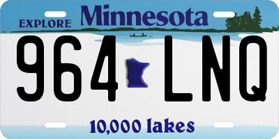 MN license plate 964LNQ