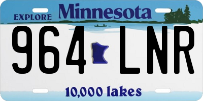 MN license plate 964LNR