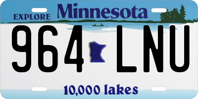 MN license plate 964LNU