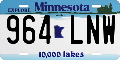MN license plate 964LNW