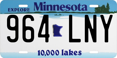 MN license plate 964LNY
