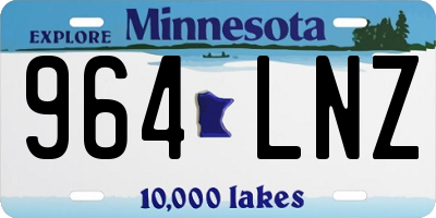 MN license plate 964LNZ