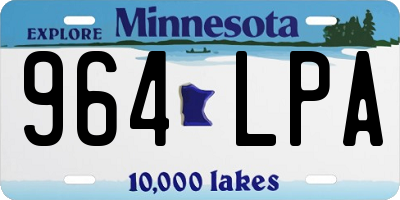 MN license plate 964LPA