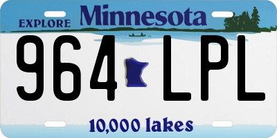 MN license plate 964LPL
