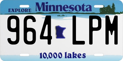 MN license plate 964LPM