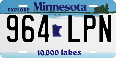MN license plate 964LPN