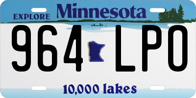 MN license plate 964LPO
