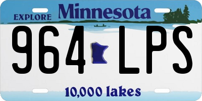 MN license plate 964LPS
