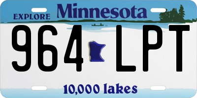 MN license plate 964LPT