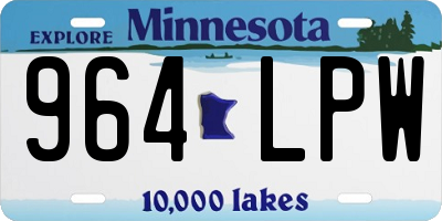 MN license plate 964LPW
