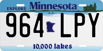 MN license plate 964LPY