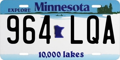 MN license plate 964LQA
