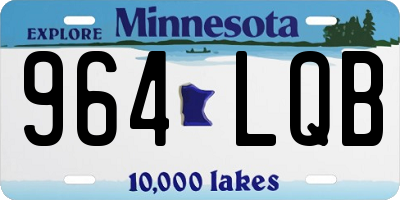 MN license plate 964LQB