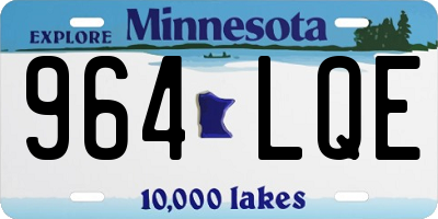 MN license plate 964LQE