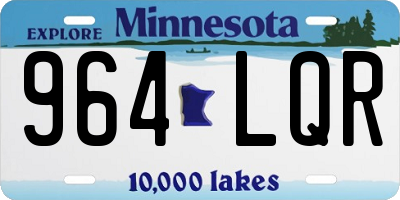 MN license plate 964LQR