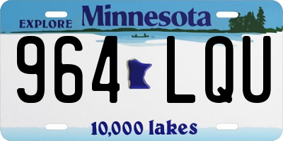 MN license plate 964LQU
