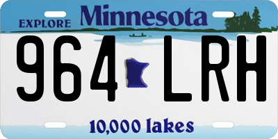 MN license plate 964LRH