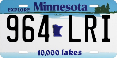 MN license plate 964LRI