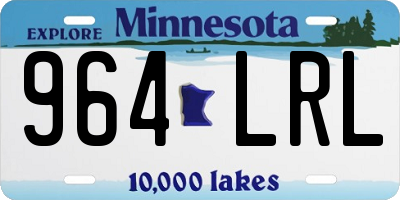 MN license plate 964LRL