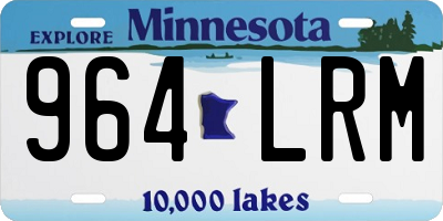 MN license plate 964LRM