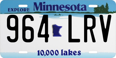 MN license plate 964LRV