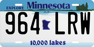 MN license plate 964LRW