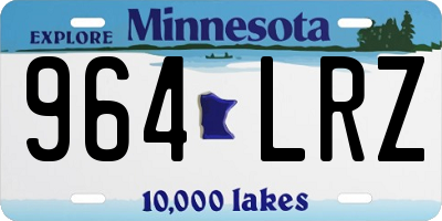 MN license plate 964LRZ
