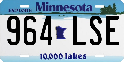 MN license plate 964LSE
